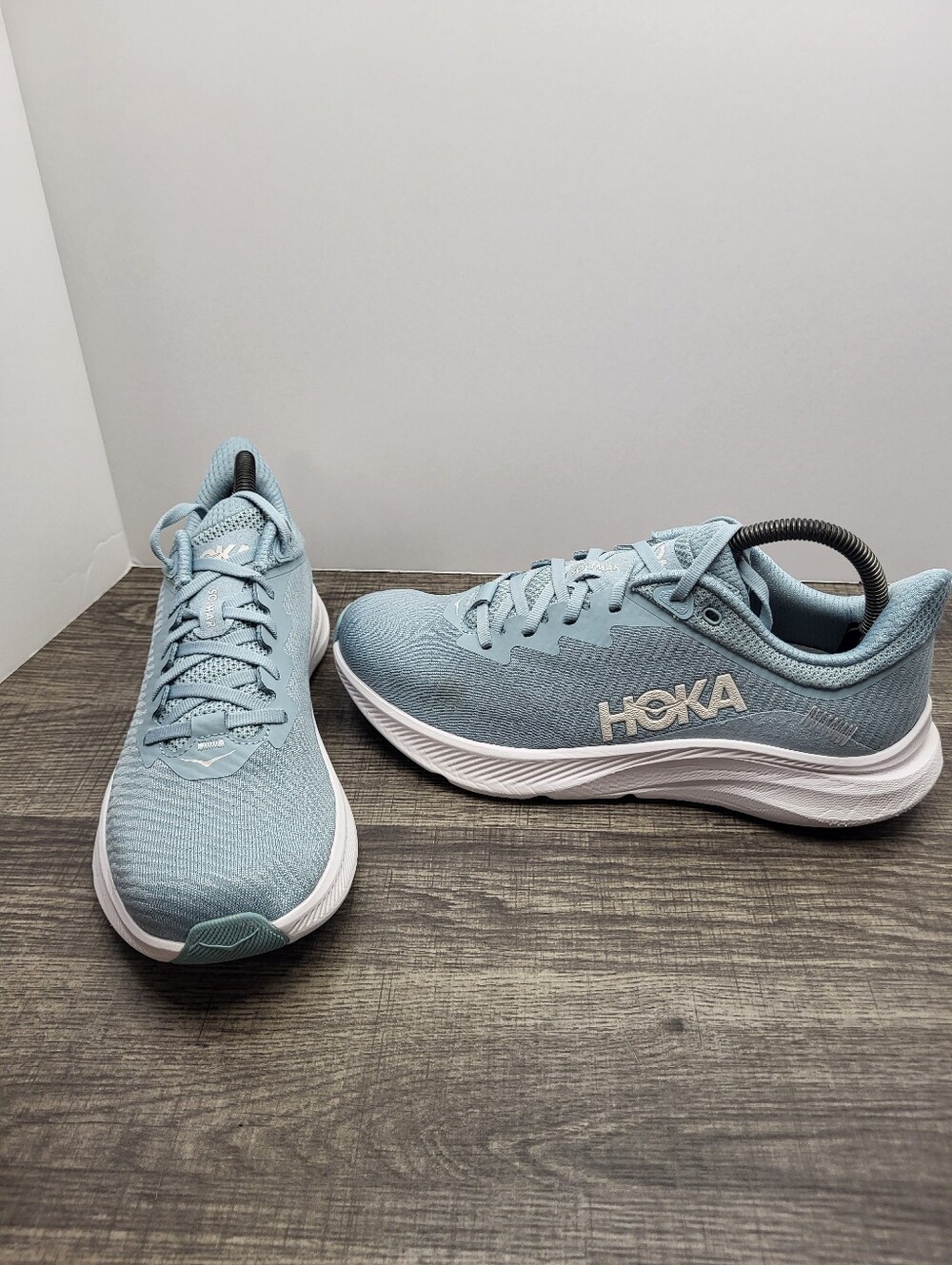 Hoka One One Solimar Blue White Running Shoes Sneakers Women's Size 9 B